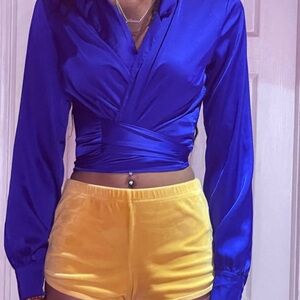 Forever 21 blue blouse size small